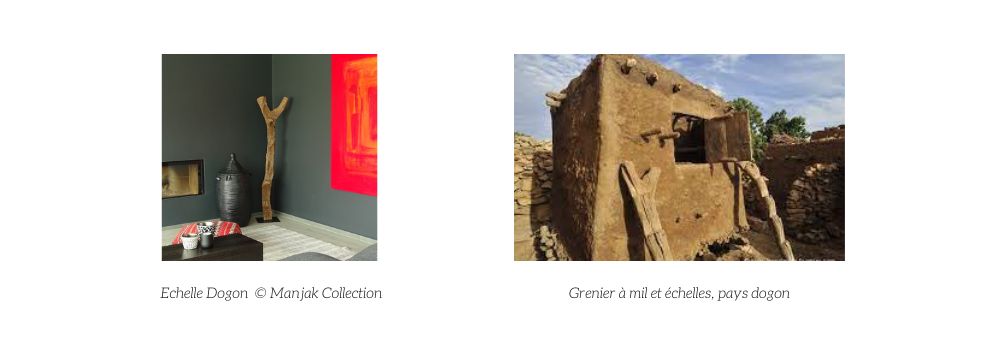 Echelle-escalier-grenier-a-mil-Dogon-Manjak-Collection